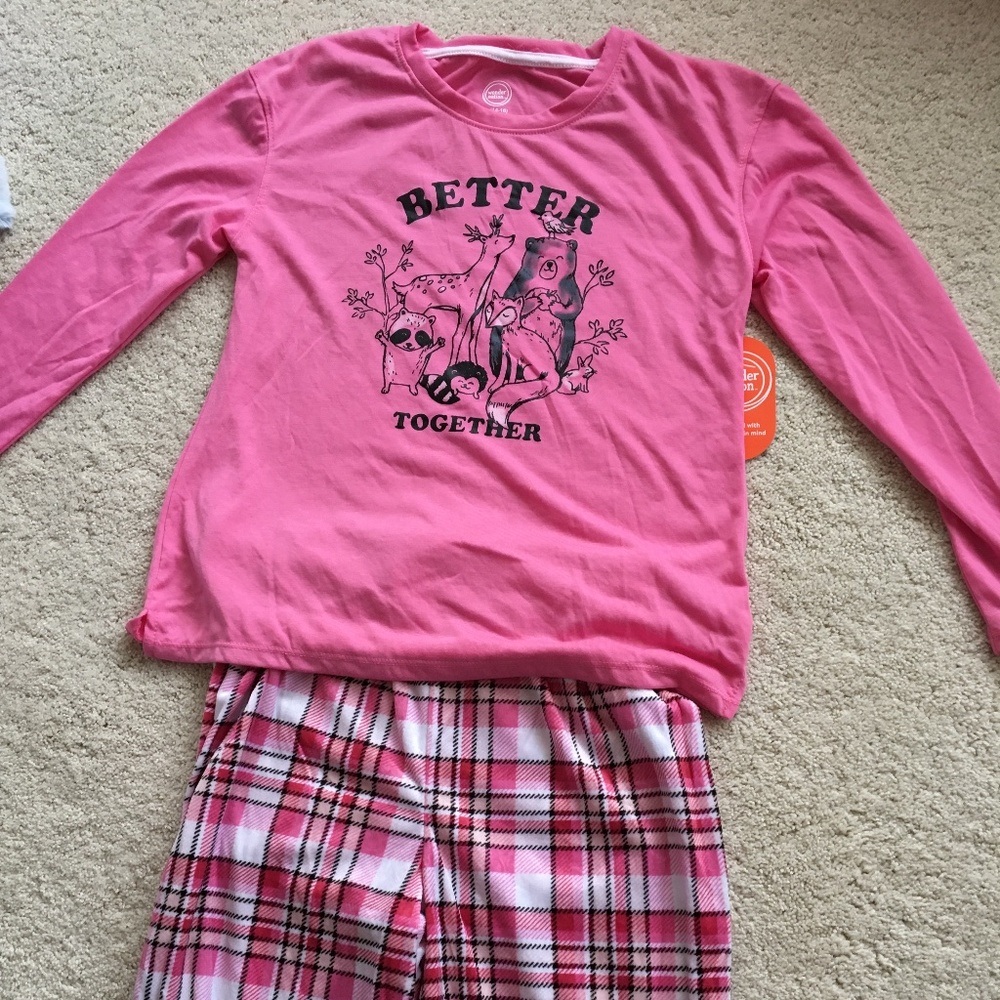 Wonder Nation Girl’s Winter PJ Set Size XL (14/16)